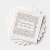 Bloemen achtergrond #2 Elke gelegenheid 50e Jubile Folie Servetten (Insitu (Gestapeld))