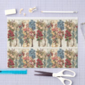  Bloemen Achtergrond Collage en Decoupage Tissuepapier (Craft)