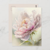 Bloemen achtergrond. Lentebloesem Briefkaart (Voorkant / Achterkant)