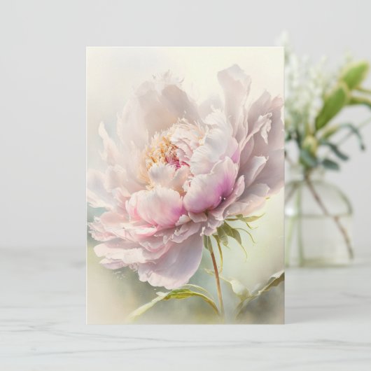 Bloemen achtergrond. Lentebloesem Kaart (Staand voorkant)