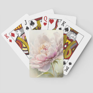 Bloemen achtergrond. Lentebloesem Pokerkaarten