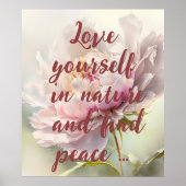 Bloemen achtergrond. Lentebloesem Poster (Voorkant)