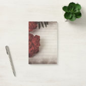 Bloemen achtergrond met gevoerd papier post-it® notes (Kantoor)