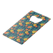 Bloemen achtergrond Mooi design-46566 Creditkaart Flessenopener (Achterkant Gekanteld)