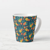 Bloemen achtergrond Mooi design-46566 Latte Mok (Rechterhoek)