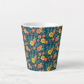 Bloemen achtergrond Mooi design-46566 Latte Mok (Voorkant)
