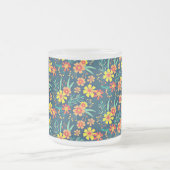 Bloemen achtergrond Mooi design-46566 Matglas Koffiemok (Center)