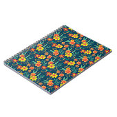 Bloemen achtergrond Mooi design-46566 Notitieboek (Linkerzijde)