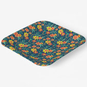 Bloemen achtergrond Mooi design-46566 Papieren Bordje (Gebogen)