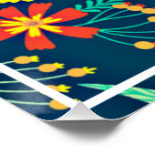 Bloemen achtergrond Mooi design-46566 Perfect Poster (Hoek)