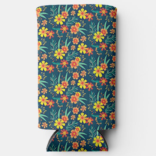 Bloemen achtergrond Mooi design-46566 Seltzer Blikjeskoeler (Voorkant)