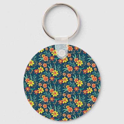 Bloemen achtergrond Mooi design-46566 Sleutelhanger (Voorkant)