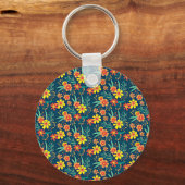 Bloemen achtergrond Mooi design-46566 Sleutelhanger (Voorkant)