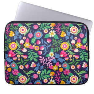 Bloemen achtergrond Mooi design-65663 Laptop Sleeve