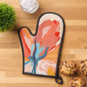 Bloemen achtergronden abstract schilderij ovenwant (Top down)