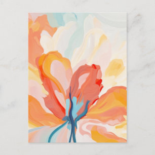 Bloemen achtergronden abstracte schilderkunst briefkaart