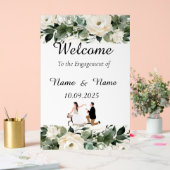 Bloemen acryl Verloving teken Bord (Huwelijk)