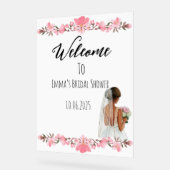 Bloemen acryl Vrijgezellenfeest teken Acryl Bord (Hoek)