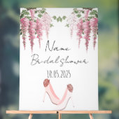 Bloemen acryl vrijgezellenfeest teken acryl bord (Neutraal)