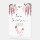 Bloemen acryl vrijgezellenfeest teken acryl bord (Hoek)