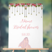 Bloemen acryl vrijgezellenfeest teken acryl bord (Neutraal)