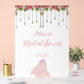 Bloemen acryl vrijgezellenfeest teken acryl bord (Huwelijk)