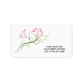  Bloemen Adresetiketten Etiket (Voorkant)