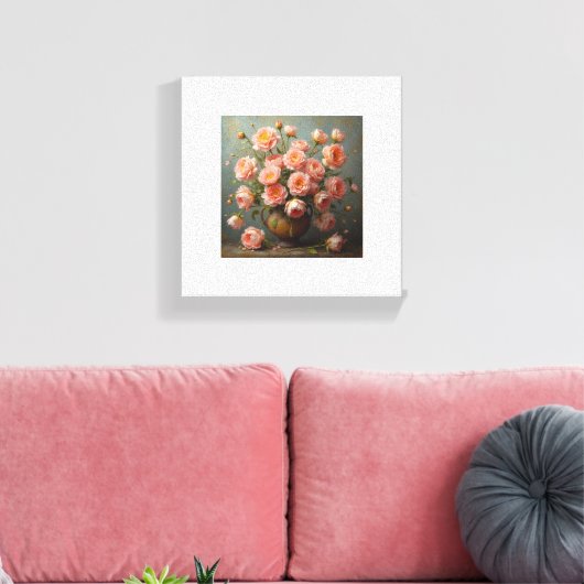 Bloemen Afdrukken op Canvas (Insitu (Woonkamer))