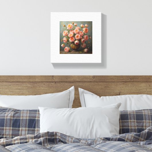 Bloemen Afdrukken op Canvas (Insitu (Slaapkamer))