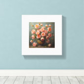 Bloemen Afdrukken op Canvas (Insitu (Houten vloer))
