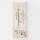 Bloemen Afstudeerbanner Spandoek (Verticaal)