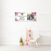 Bloemen Afstudeerfeest Foto Spandoek (Insitu)
