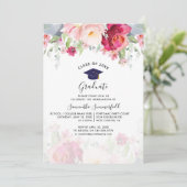 Bloemen Afstuderen 2024 Script Party Kaart (Staand voorkant)