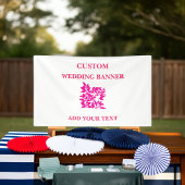 Bloemen Afstuderen Baby shower Jubileum Banner