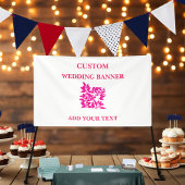 Bloemen Afstuderen Baby shower Jubileum Banner