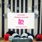 Bloemen Afstuderen Baby shower Jubileum Banner