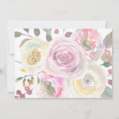  Bloemen Afstuderen Party Fotokaart Kaart (Achterkant)