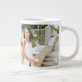 Bloemen Afstuderen Script Foto Zwart Grote Koffiekop (Rechts)