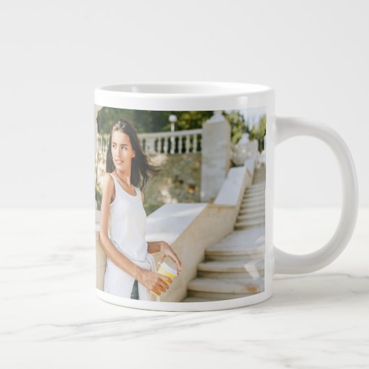  Bloemen Afstuderen Script Foto Zwart Grote Koffiekop (Rechts)