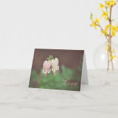 Bloemen-aftapt Hart Kaart (Gele Bloem)