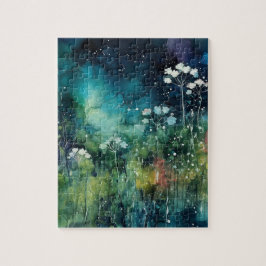 Bloemen Alcohol Ink Collage Legpuzzel