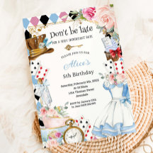 Bloemen Alice in Wonderland Verjaardags Tea Party