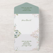 Bloemen · All in One Wedding Invitate All In One Uitnodiging (Buitenkant)