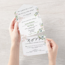 Bloemen · All in One Wedding Invitate Uitnodiging