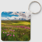 Bloemen | Altai-bergen, Siberië, Rusland Sleutelhanger (Achterkant)