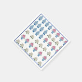 Bloemen Amerikaanse Vlag Ginger Jar Papier Gast Se Servet (Hoek)