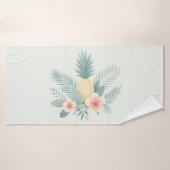 Bloemen Ananas & Hawaiian Badhanddoek (Badhanddoek)