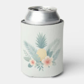 Bloemen Ananas & Hawaiian Blikjeskoeler (Blikje Voorkant)