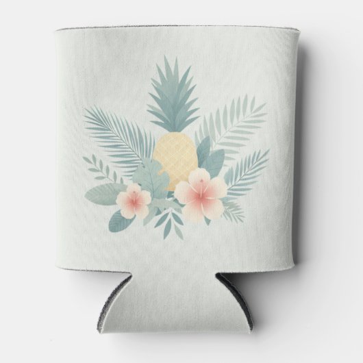 Bloemen Ananas & Hawaiian Blikjeskoeler (Voorkant)