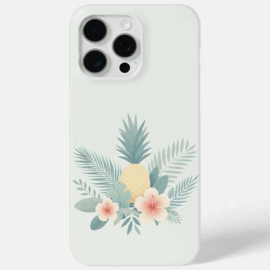 Bloemen Ananas & Hawaiian Case-Mate iPhone Case (Achterkant)